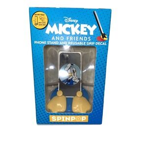SpinPop Donald Duck Mickey and Friends Phone Stand and Reusable Grip Decal